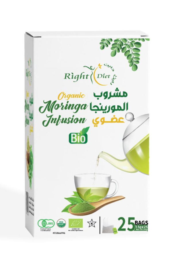 مشروب المورينجا العضوي - 25 كيس