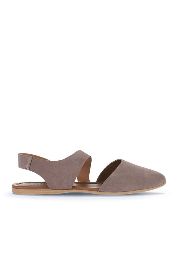 Gray Dark Alf Suede Women's Flat Sandals 01Wa5806