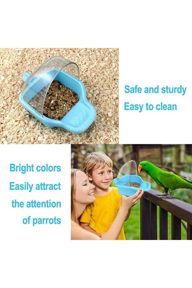 Suspended bird bath box Large - Blue - 2