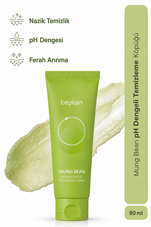 Mung Bean Ph-Balanced Cleansing Foam - Mung Bean Extract Cleansing Foam 80 ml