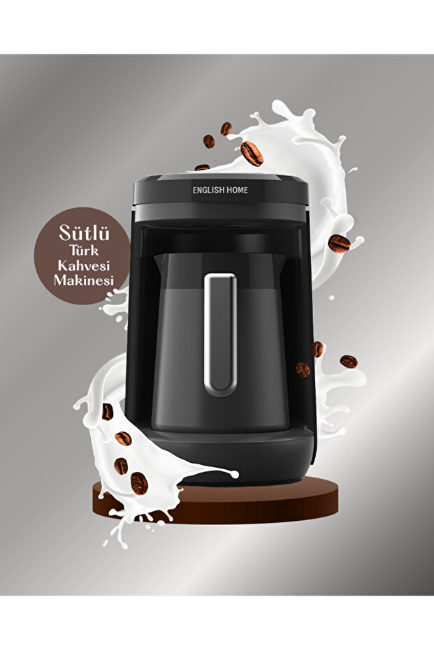TKM 6011 Turkish Coffee Machine with Milk Black-Chrome