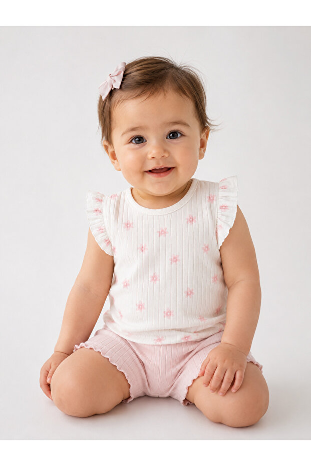 Floral Printed T-Shirt Shorts Set