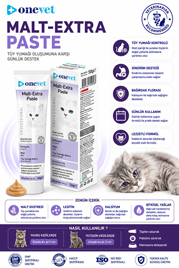 Kedi Maltı 50 Gr Tüy Yumağı Önleyici Malt Macunu - 2