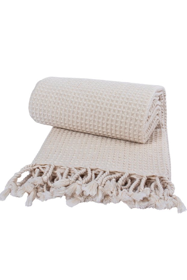 Luxury Beach Towel Peshtemal, Waffle Weaving, 100% Cotton, Quick Drying, High Quality Beach Towels
