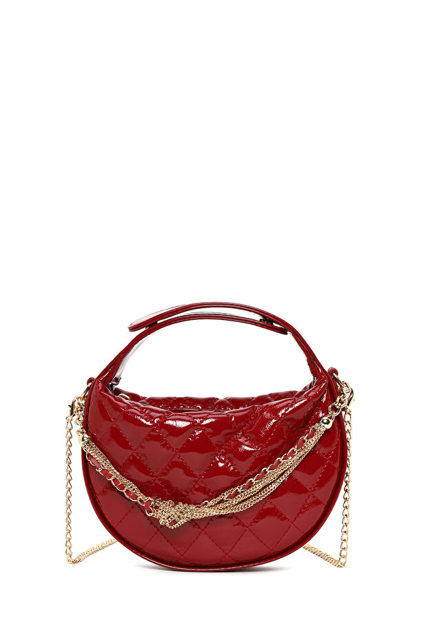 Women's Red Long Strap Quilted Mini Evening Dress Bag 26Pbd2466Kp