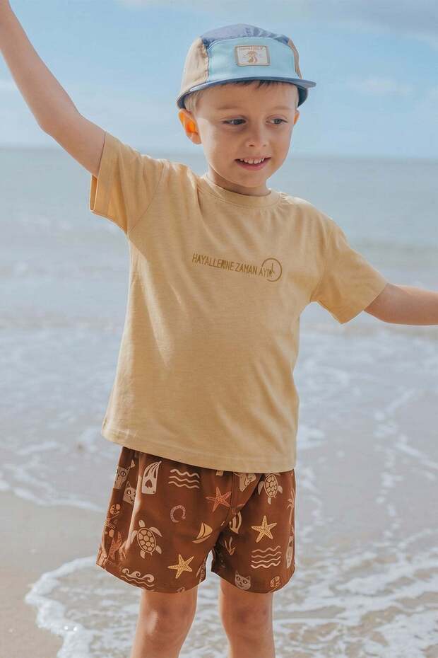 Slogan Printed T-Shirt 2-10 Years Sundres