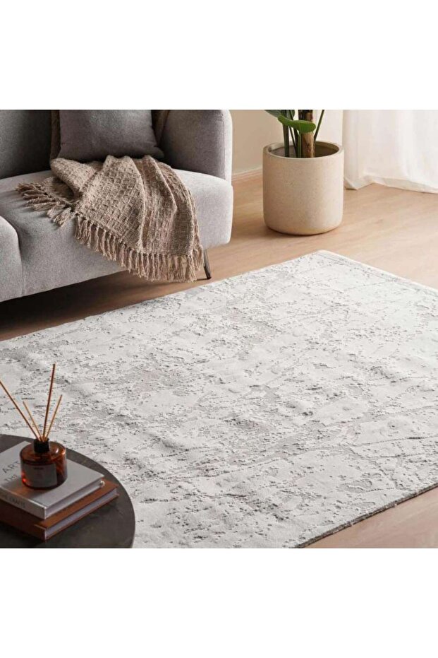 Gazel Abstract Rug 200x290cm - Cream