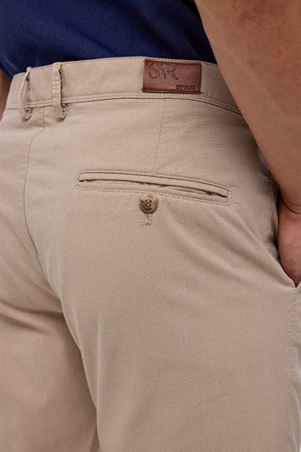 Bej Regular Casual Pantolon - 6