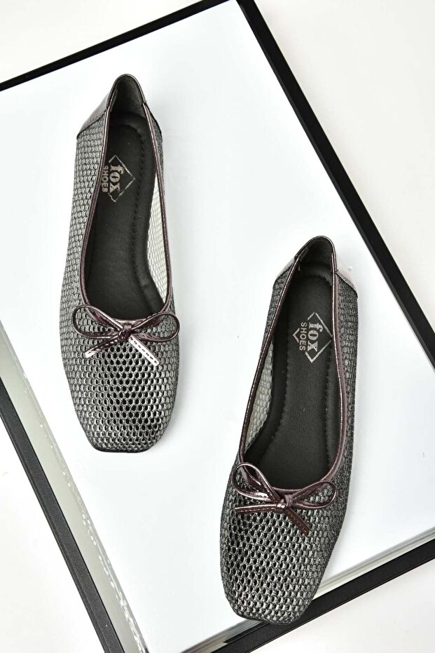 S476350115 Platinum Mesh Women's Ballerinas