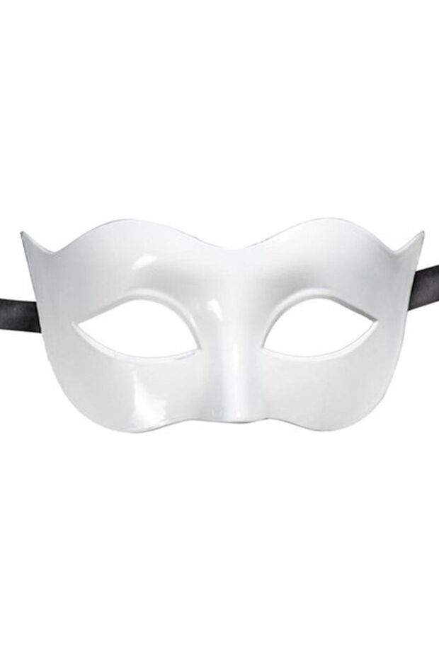 White Color Masquerade Costume Party Venetian Ball Mask