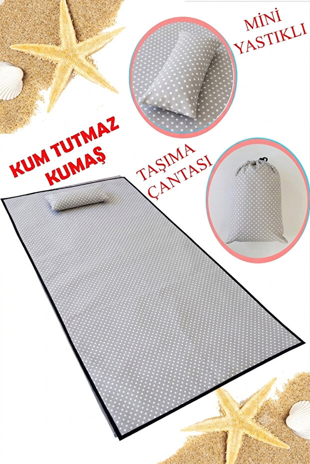 Mini Padded Beach Picnic Blanket, Sand and Water Resistant, Foldable Camping Picnic Beach Blanket, 80x160 cm