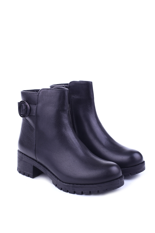 2685-1 Thermo Sole 4.5 cm Heel Genuine Leather Women's Boots