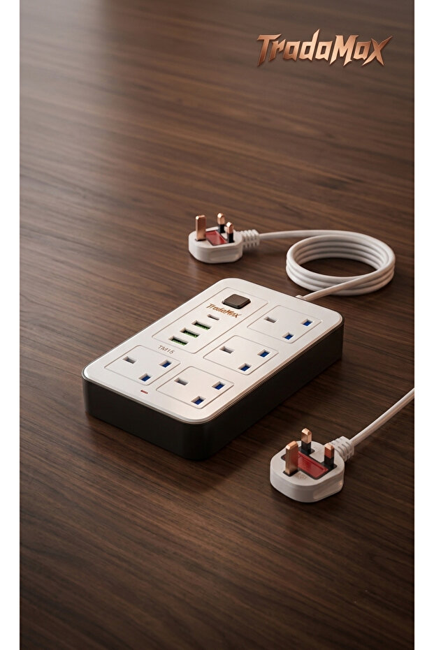 The ideal solution for large spaces: a smart 5-meter extension cord with PD fast charging support.