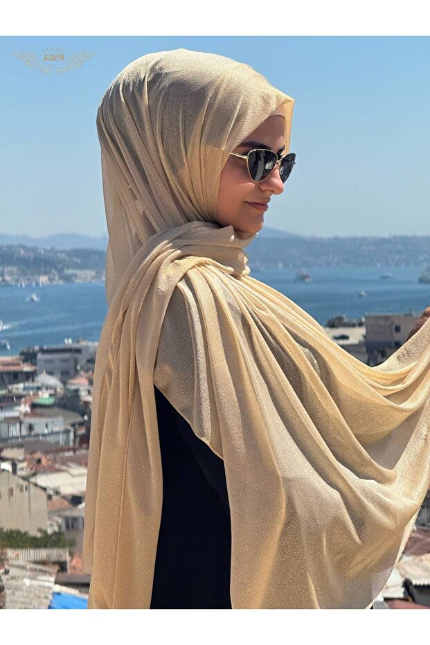 Silvery Chiffon Shawl