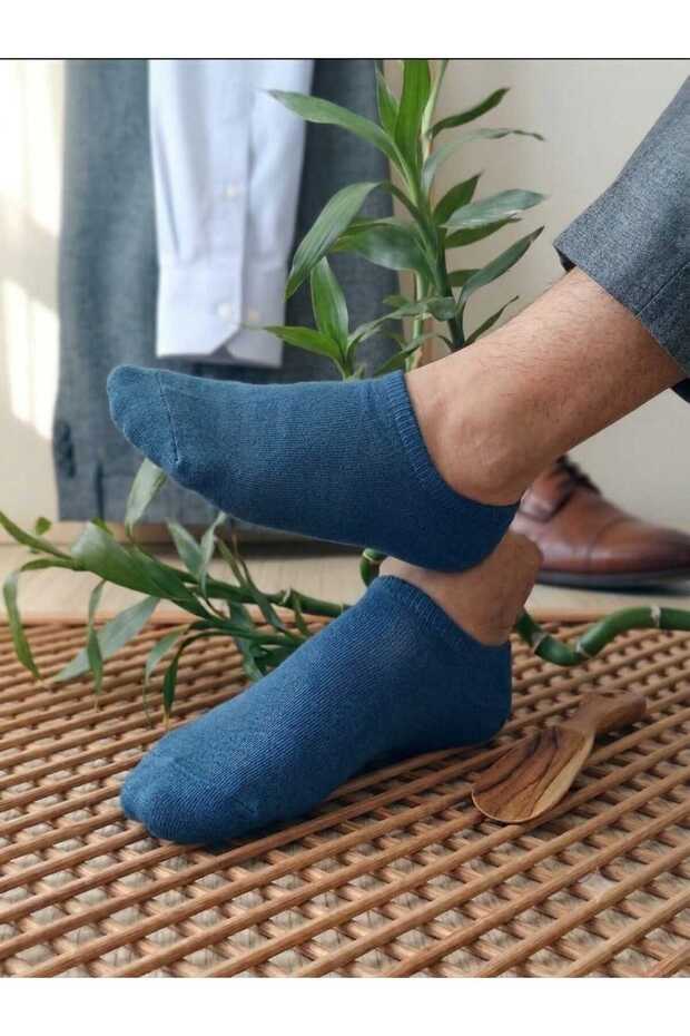 جوارب من الخيزران للرجال 6 أزواج خياطة مخفية جوارب