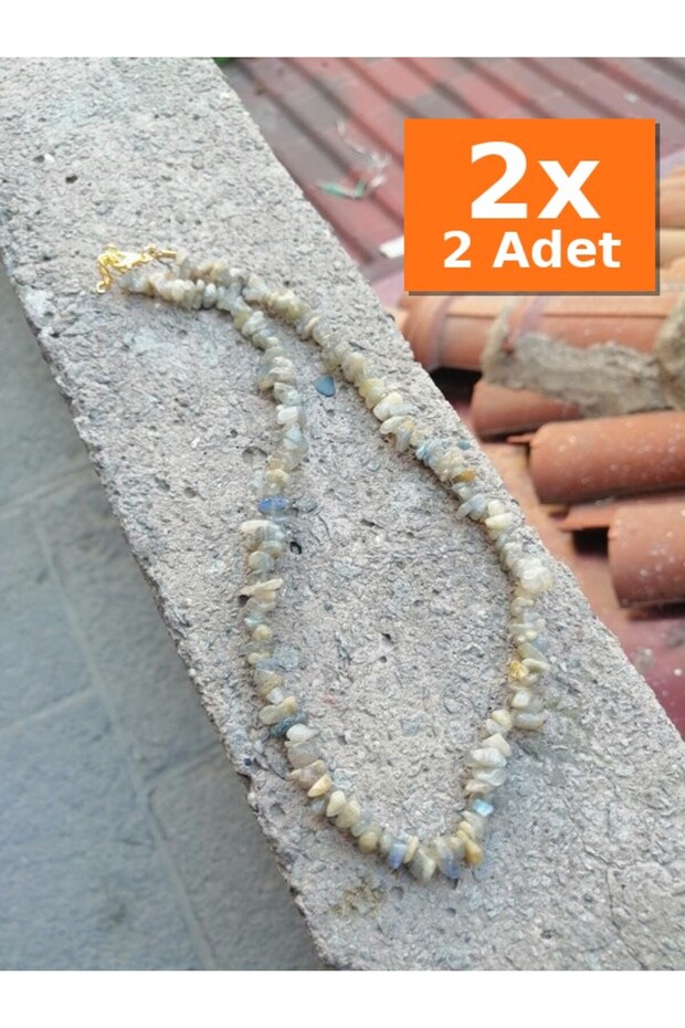 Necklace Glass Beads Minimal Elegance