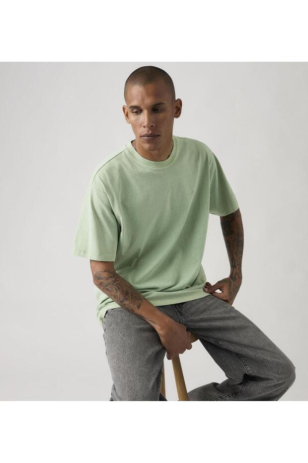 Men's Red Tab Vintage Green T-Shirt - A0637-0187