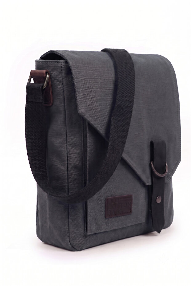 Waxed Canvas Men's Messenger Bag Daily Tablet Shoulder Bag 22X28 cm
