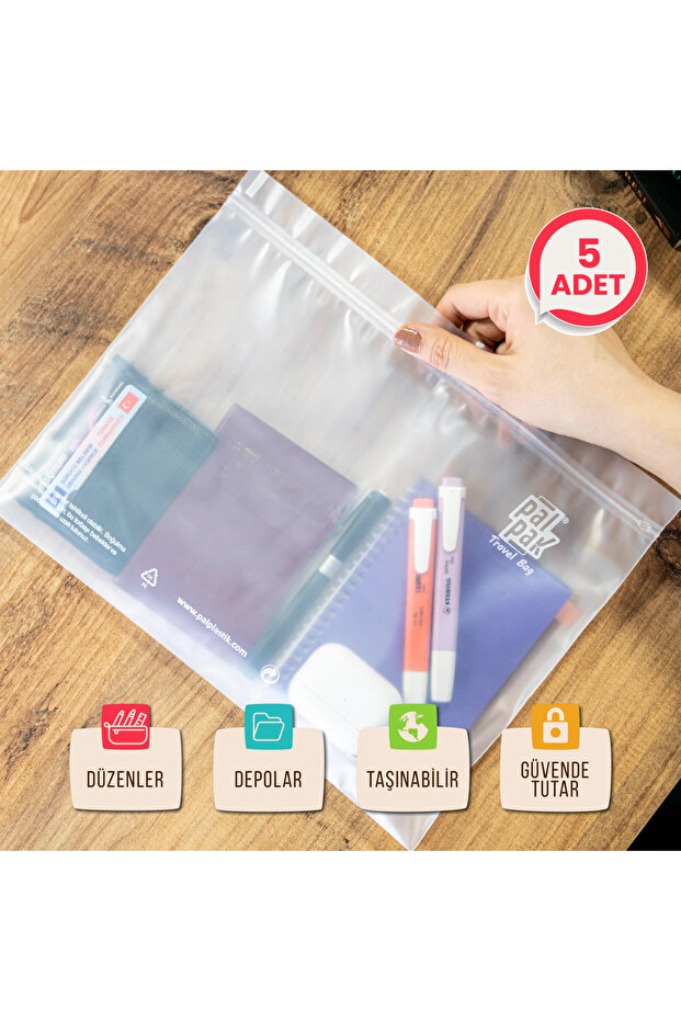 Travel Bag / Ziplock Travel Bag - 5 Pieces