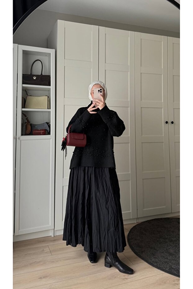 Kraş Skirt with Cotton Lining, 100 cm Long