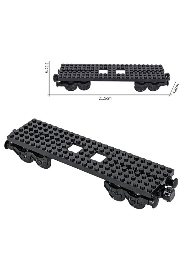 مجموعة ألعاب Stytle 04 MOC City Creative Idea Train Base Wheel Carriage Building Blocks Bricks Collected DIY