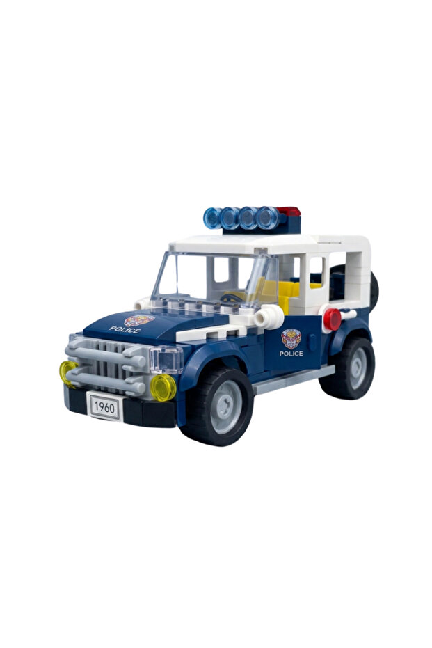 Toy City Police Car Building Set 185 Pieces Xb-51006