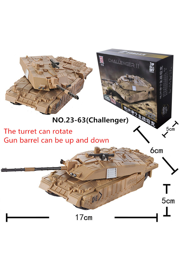 NO.23-63(WITH BOX) 1/72 The United Kingdom Challenger Main Battle Tank Model Creative Series Buildi