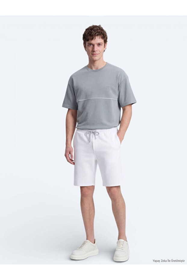 Gri simplu tricou - 2