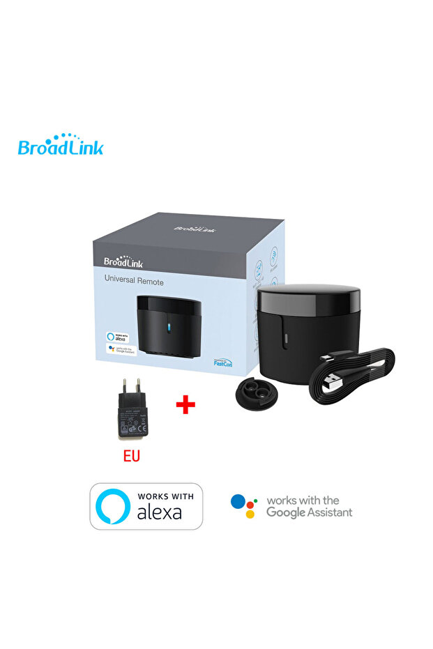 جهاز تحكم عن بعد RM4 mini EU Broadlink RM4 Mini WiFi IR يعمل مع أجهزة التلفزيون/التيار المتردد ويعمل مع أليكسا