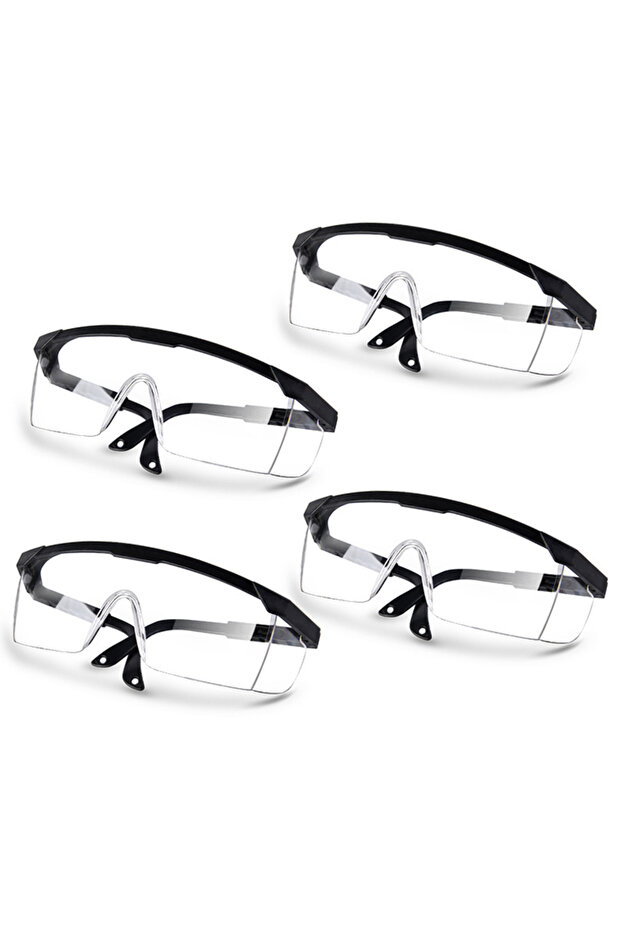Black 4Pcs 1/2/4Pcs Motorcycle Anti-Splash Protective Wind Dust Proof Goggles Eye Protection Lab Gog