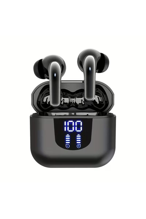 K06-black Bluetooth Earphones HiFi Stereo Noise-Canceling Headphones 42-Hour Battery Life In-Ear Spo