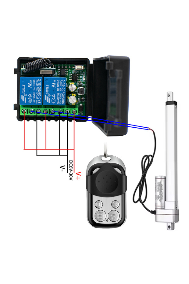 وحدة تحكم لمحرك المحرك الكهربائي DC12V-24V، جهاز تحكم عن بعد للمحرك، تيار 10 أمبير، محرك مع جهاز تحكم عن بعد