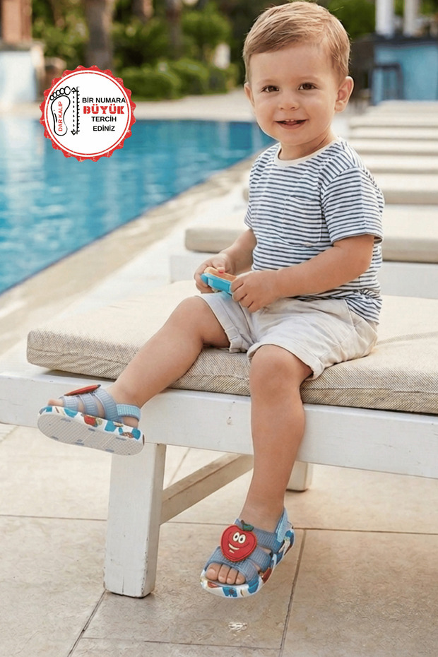 Baby Boy Pool Beach Slippers-Sandals Suitable for Wet Ground
