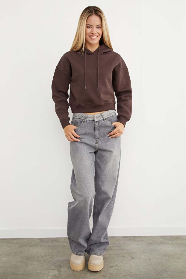 3 Thread Basic Hooded Sweatshirt - 3
