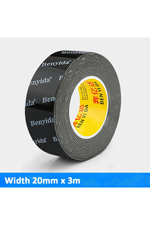 20mm 3m Long Double Sided Adhesive Viscosity Strong Rain Eyebrows Cars Temperature Resistant Rain Ba