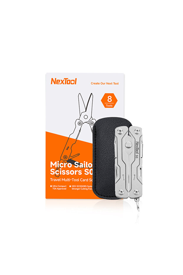 مقص بحار صغير متعدد الاستخدامات 8 في 1 من NexTool S0، أدوات متعددة الاستخدامات صغيرة الحجم، مفك براغي، مقص، أدوات EDC محمولة M