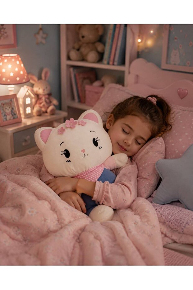 30cm Cute Cat in Overalls & Hello Kitty & Sleeping Companion Gift Toy