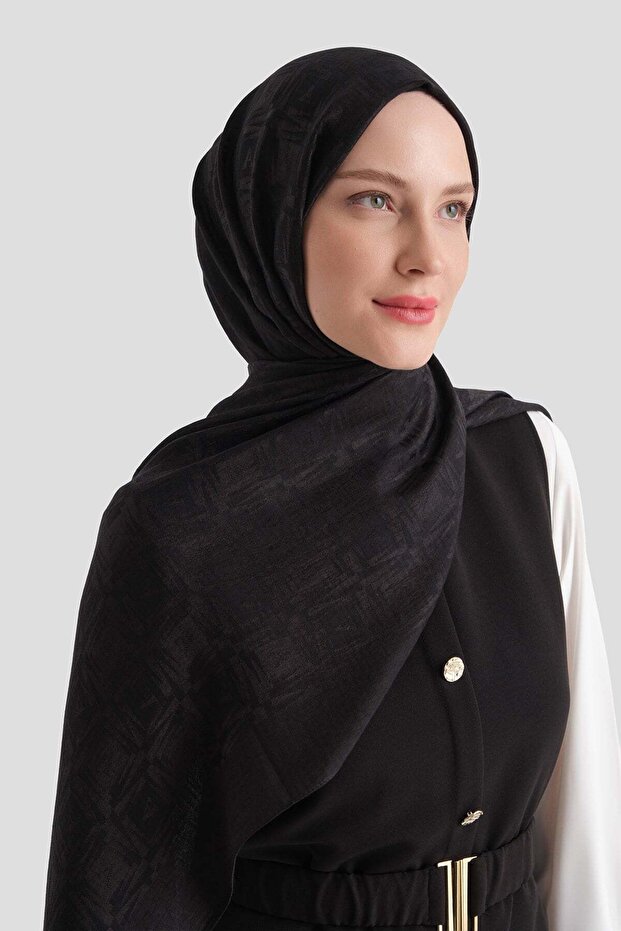Lyocell Naia Square Monogram Shawl 6 01