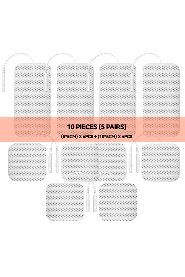 Mixed-10PCS Electrode Pads EMS Compex Muscle Stimulator Acupuncture Patche Physiotherapy Tens Machin