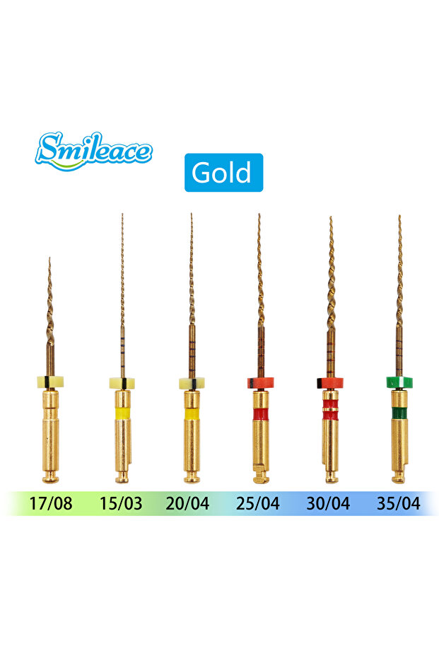 Gold 25mm Dental Root Canal Files Taper Needles Endodontic Files 25mm Nickel Titainium Universal Roo