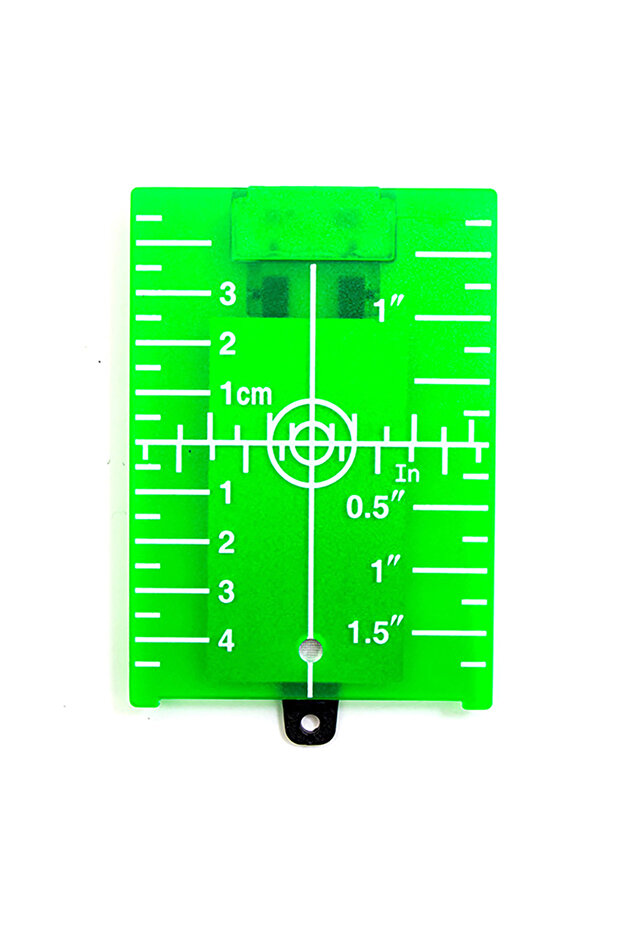 green Plastic Lase Target Card Plate For Green Red Level For Line Lasers Reflective Magnetic