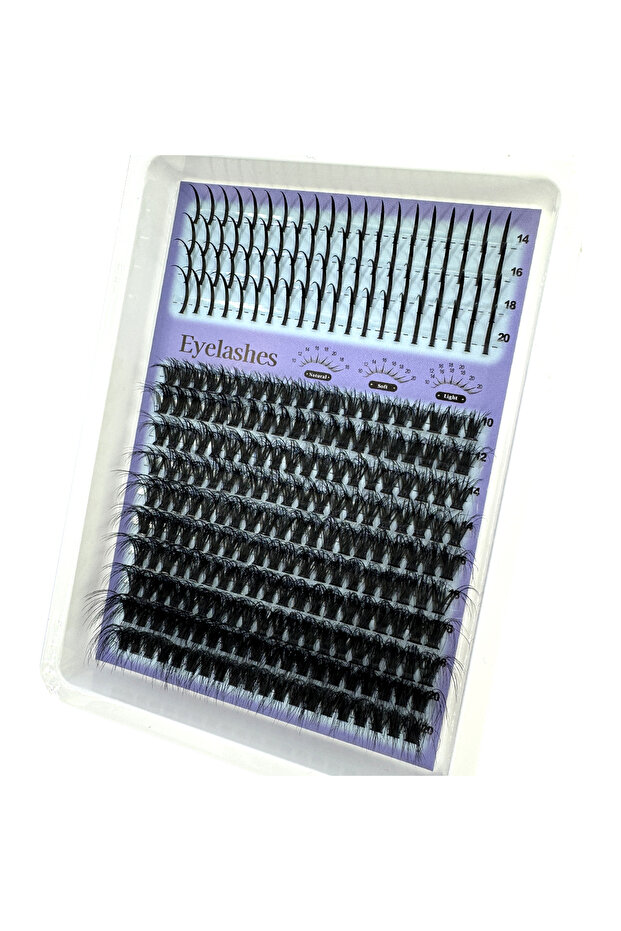 MIX D 14rows spikes60D 14rowsSpikes+60D-200D Lashes Clusters Wispy Manga Lashes Clusters Extension U