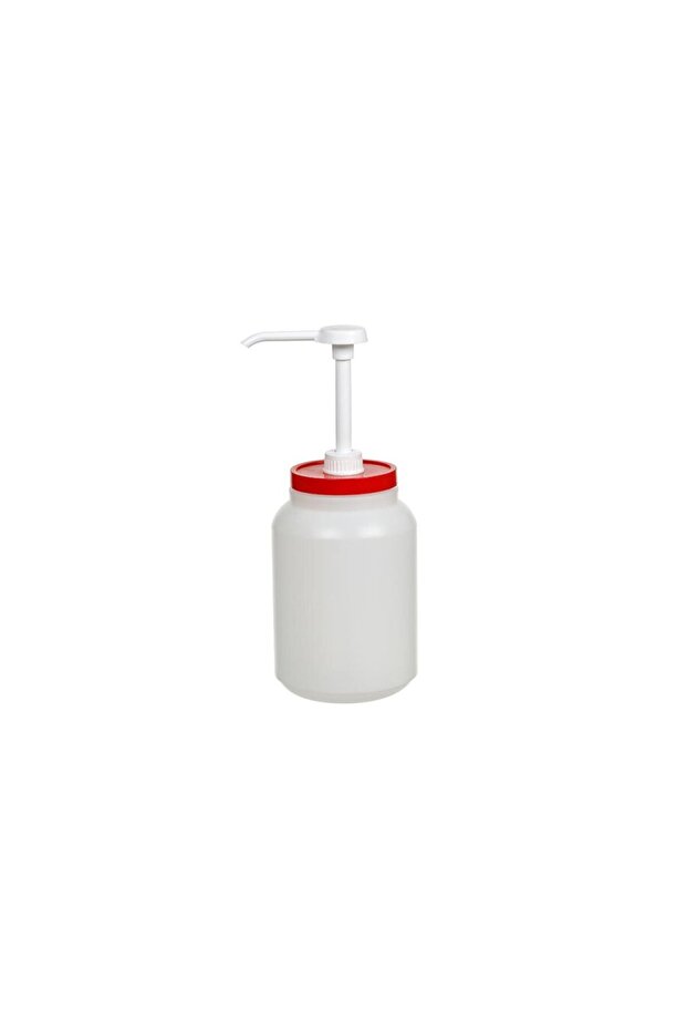 Ketchup Bottle with Pump 2000 Cc Pbo2140 - Red Cap