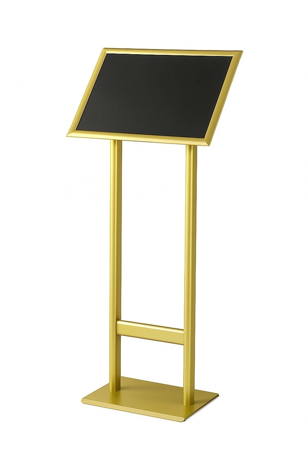 Double Foot Menu Information Direction Board A3 (30X42) Gold