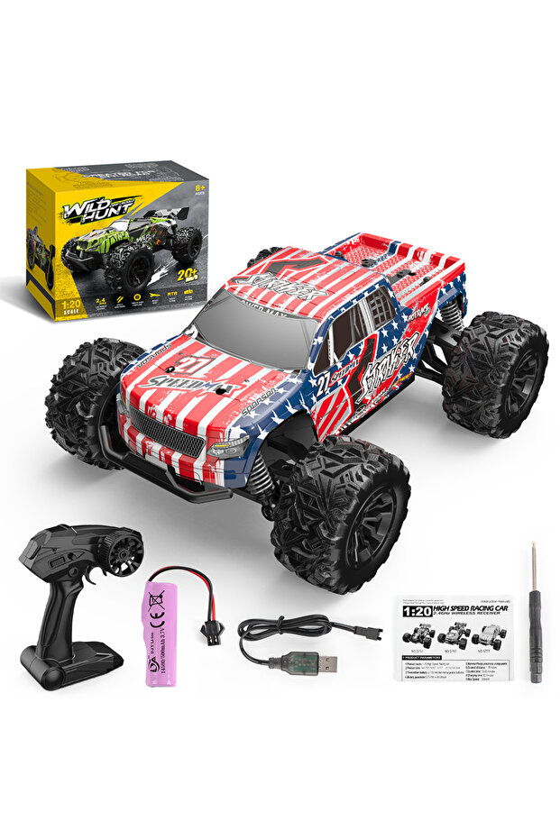 S777-Red 1:20 Off Road RC Car 2.4G Radio Remote Control Cars RTR High Speed Climbing Drift Remote Co