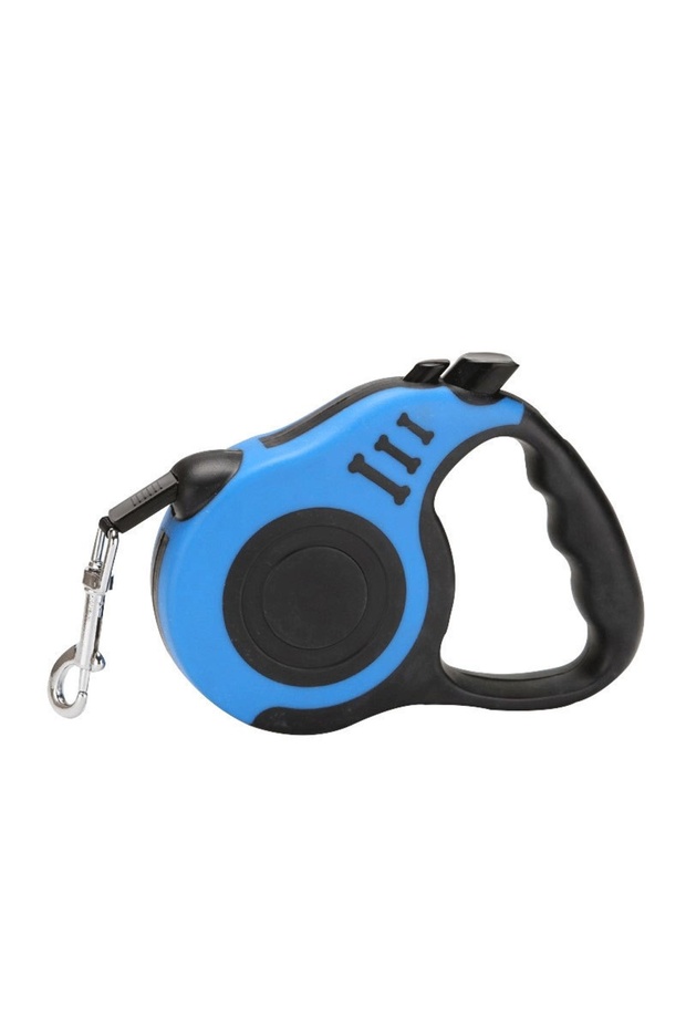 5M Blue Automatic Retractable Dog Leash for Small Dogs And Cats Durable Nylon Lead with Traction Rop