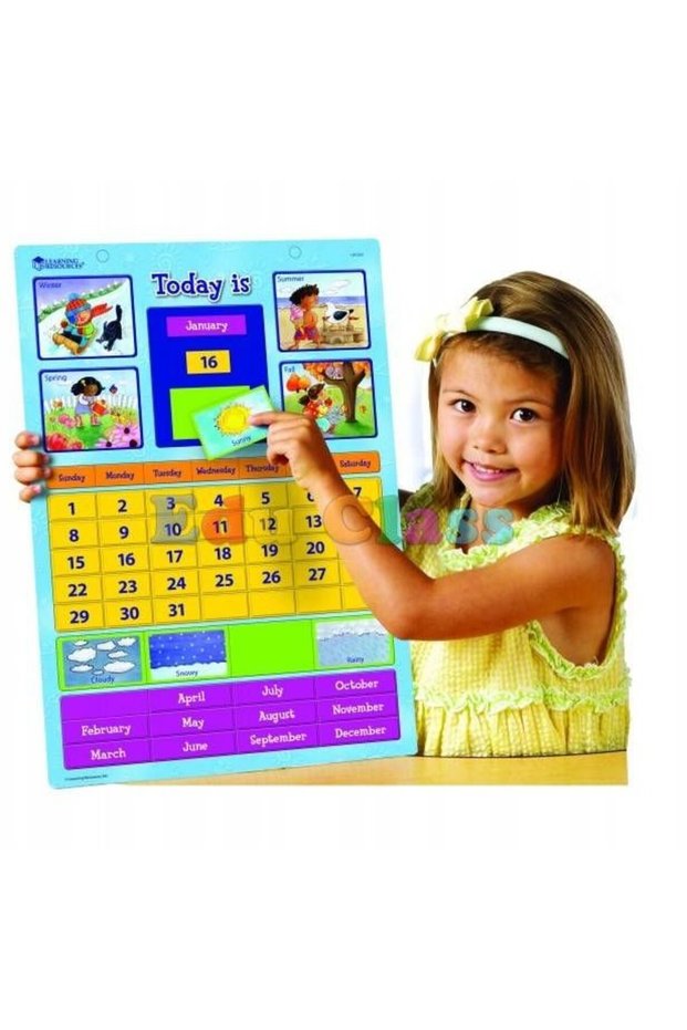 Magnetic educational calendar