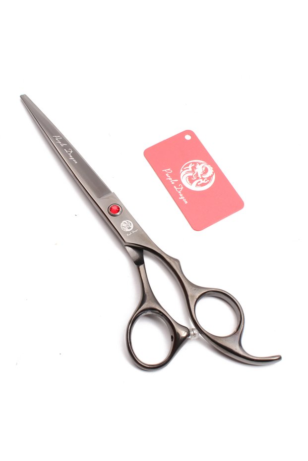 7 inch Z3002 Hei C 7N Pet Cutting Scissors Purple Dragon Japan Stainless Purple 7" Scissors For Cutt