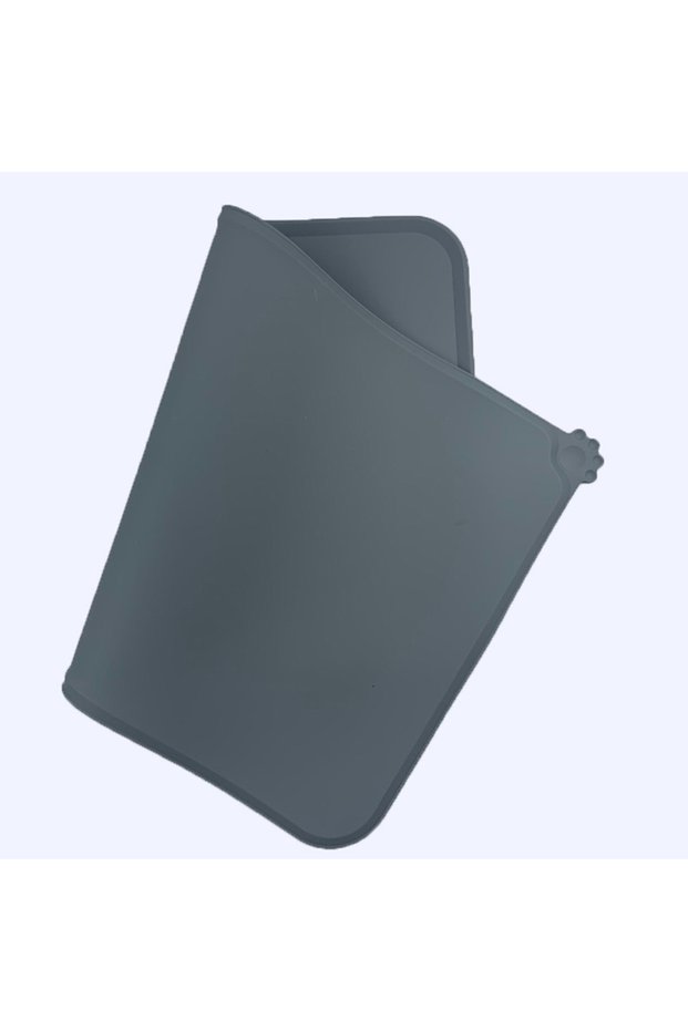 47 x 30cm GRAY Winter Waterproof Pet Mat For Dog Cat Solid Color Silicone Pet Food Pad Pet Bowl Drin