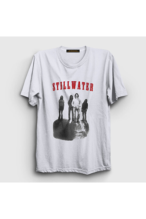 Unisex White Band Poster Stillwater T-Shirt 557990Tt